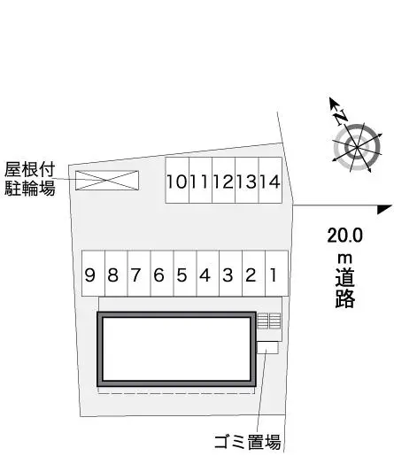 ★手数料０円★高崎市新後閑町　月極駐車場（LP）